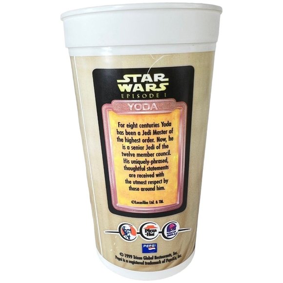 Star Wars Episode 1 Yoda Cup And Topper 1999 KFC Taco Bell Pizza Hut Promo VTG - Picture 7 of 12